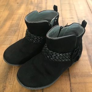 Black booties, stride rite size 9